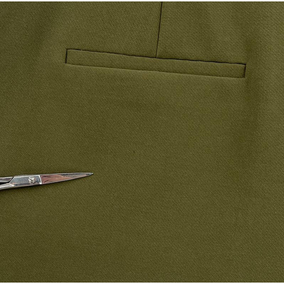 ALICE + OLIVIA Shorts Womens 6 Olive Green Cady High Waist Clean Short NWT - Picture 12 of 16